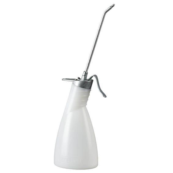 workshop oiler, white with spout. 300 ml