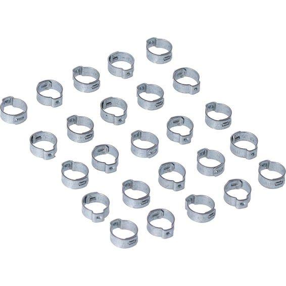 Crimp hose clamp, 19/32 (14.99mm) ID. Zinc
