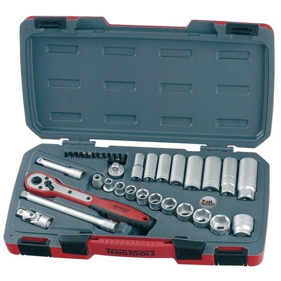 Teng Tools, 3/8" socket wrench set. US 35pc