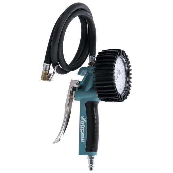 Aircraft, tire inflator with 0-10 bar gauge