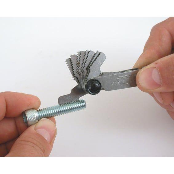 thread pitch gauge. US & Metric
