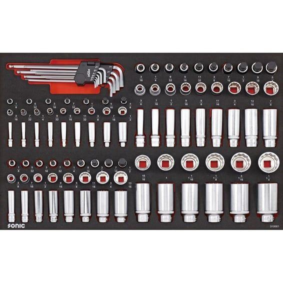 socket & bit socket set 100-piece. US/SAE sizes