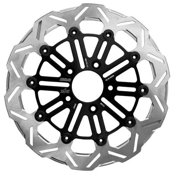 by SBS, '10-spoke' brake rotor front L/R. Clear