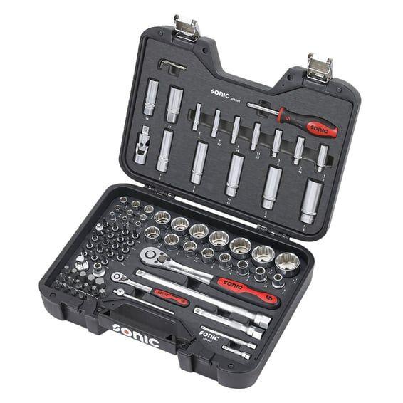 combination socket/bit set 85-piece. US/SAE