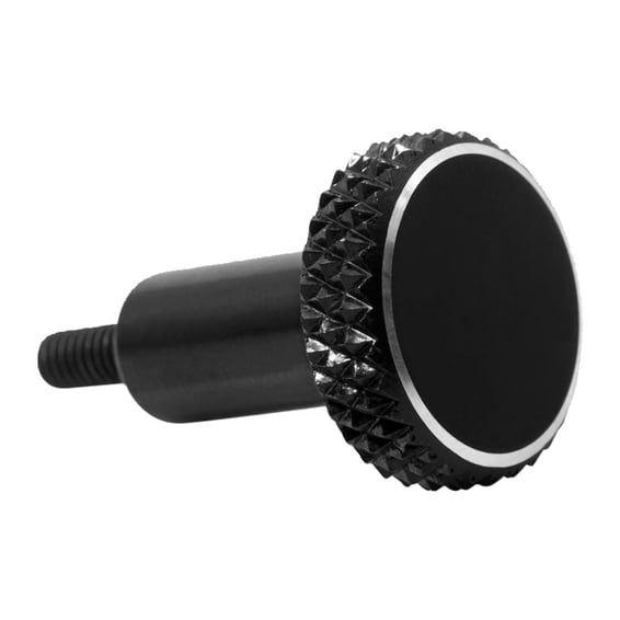 choke knob, knurled. Black