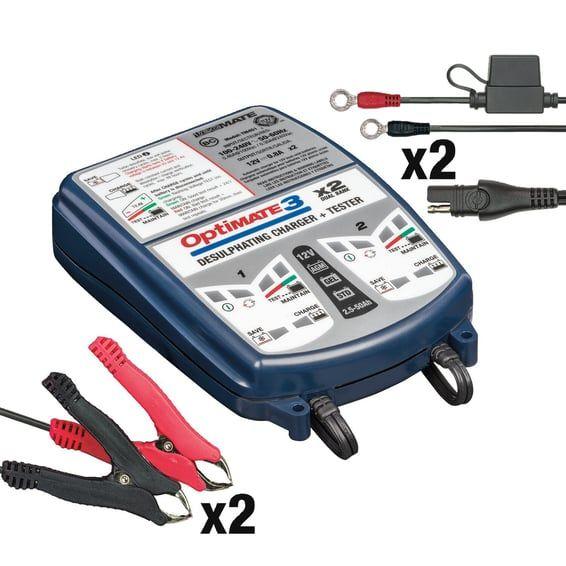 Tecmate OptiMATE 3 x 2 12V battery charger