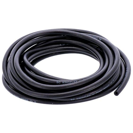 black neoprene fuel / oil line hose, 5mm (3/16")