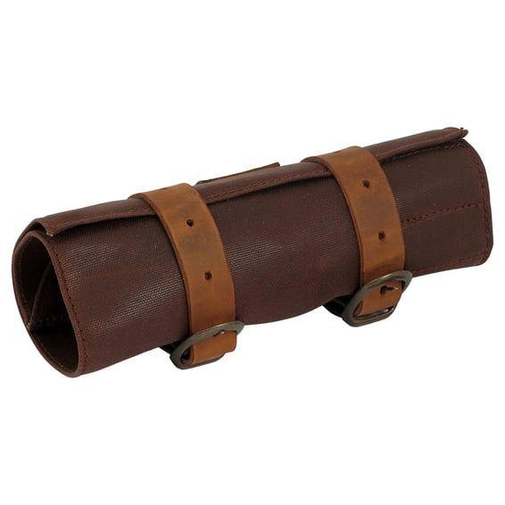 toolroll waxed cotton. Brown