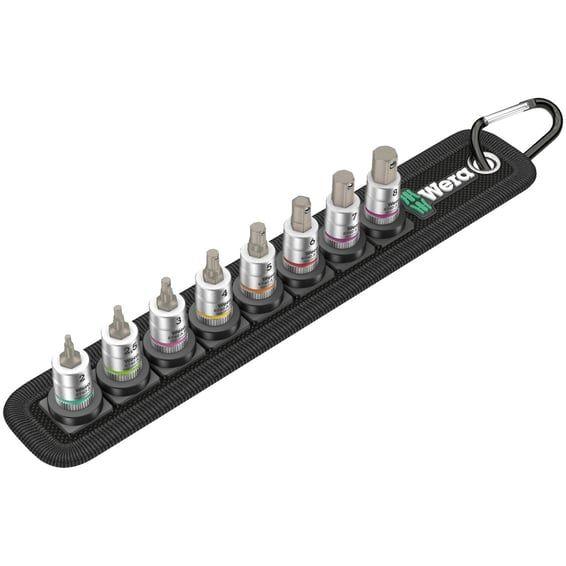 socket belt with 1/4" drive Hex sockets - Metric