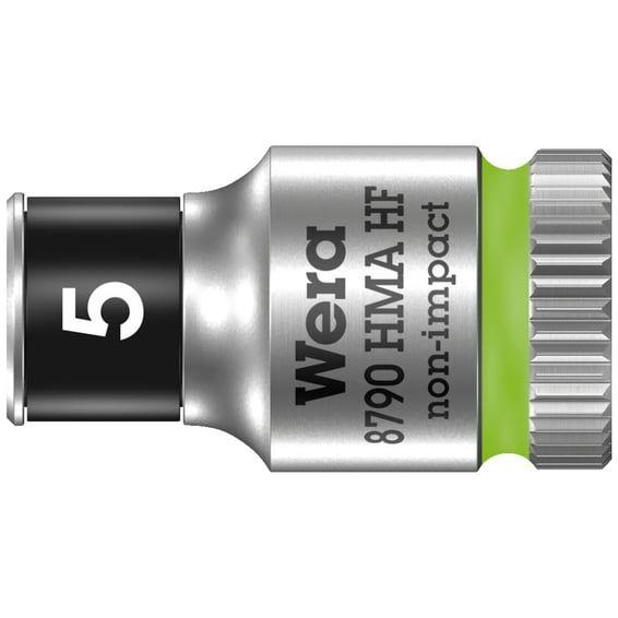 Zyklop 1/4" socket with holding function - Metric 5.0