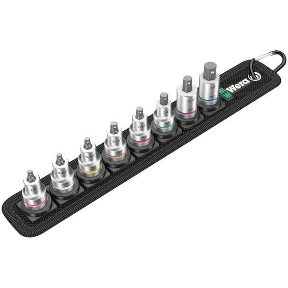 socket belt with 3/8" drive Hex socket bits - US sizes