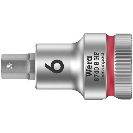 Zyklop 3/8" Hex socket bit with holding function Metric
