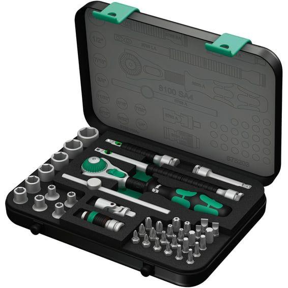 8100 SA 4 Zyklop Speed Ratchet kit 1/4" drive-US sizes