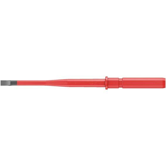 compact inter-changeable screwdriver shaft slotted