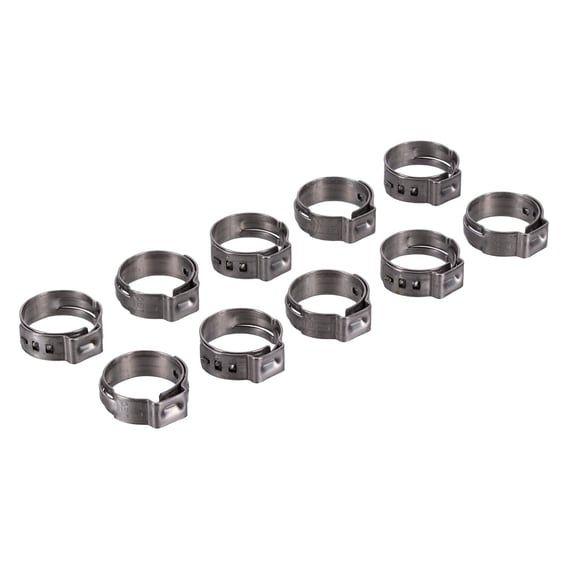 Crimp hose clamp, 11/16 (17.53mm) ID. Zinc