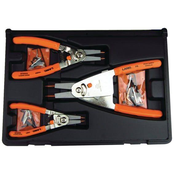 'quick switch' retaining ring pliers. 3-pc set