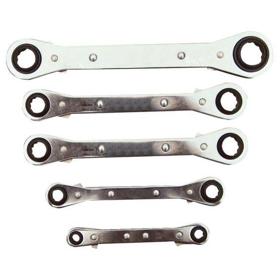 Box end wrench set Latch-on Metric sizes