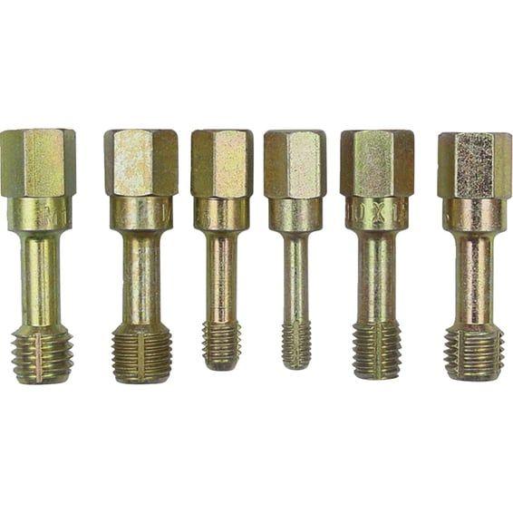 6-pc Metric thread restorer tap set