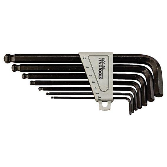 Teng Tools, ball-end allen wrench set US sizes