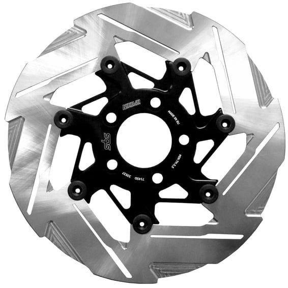 by SBS, '7-spoke' brake rotor rear. Clear