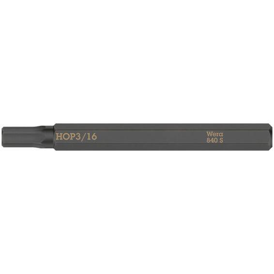 Hex-plus bit for Impact screwdriver 3/16"