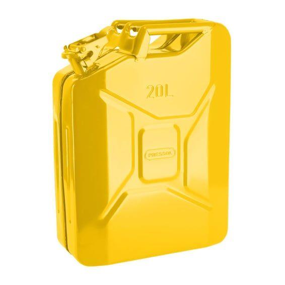 metal jerrycan. Yellow, 20 liter