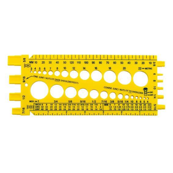 Motorcycle storehouse, 'Size it' bolt & nut gauge tool