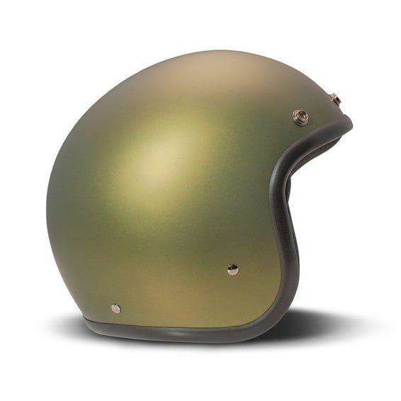 Retro helmet Olive Gold
