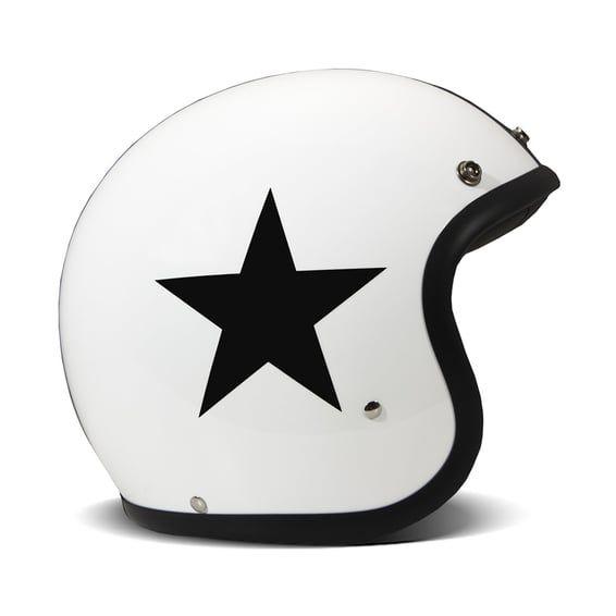 Retro helmet Star White