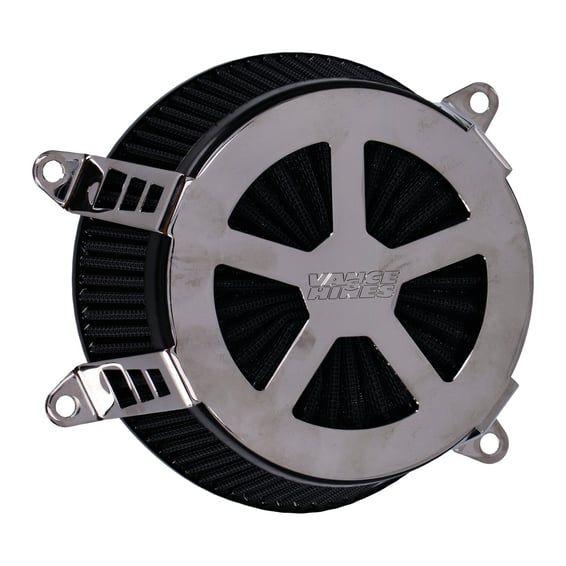 Radiant V air cleaner assembly. Chrome