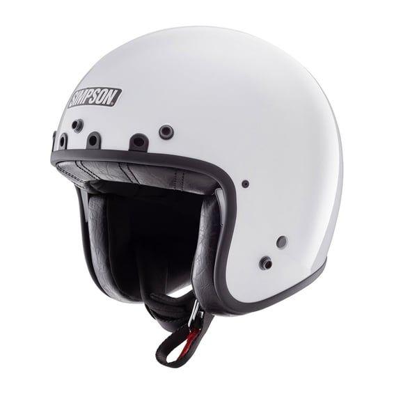 Chopper helmet white