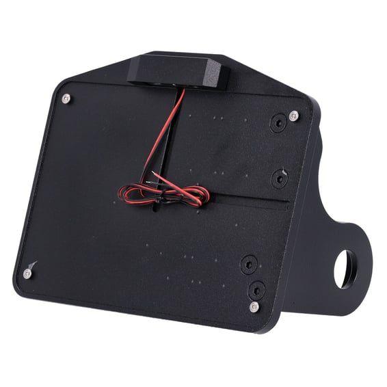 license plate bracket. Side mount, black