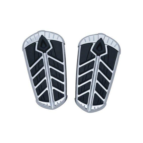 Spear passenger floorboard inserts chrome