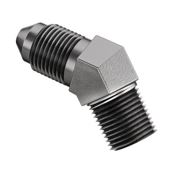 1/8" NPT to AN3 45 degree male adapter