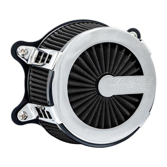 Cage Fighter air cleaner assembly. Chrome