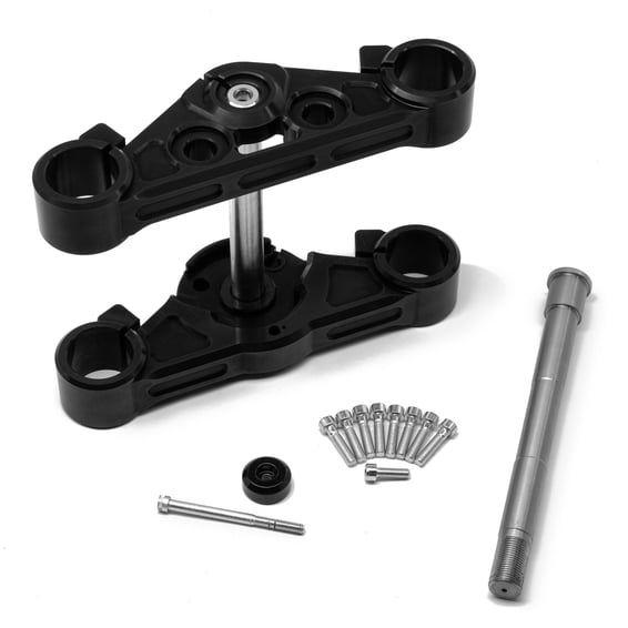 49mm Softail wide triple tree set. Black