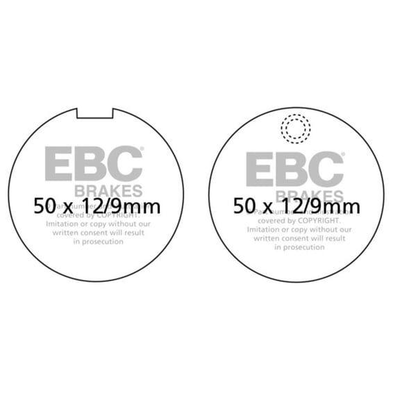 Organic brake pads