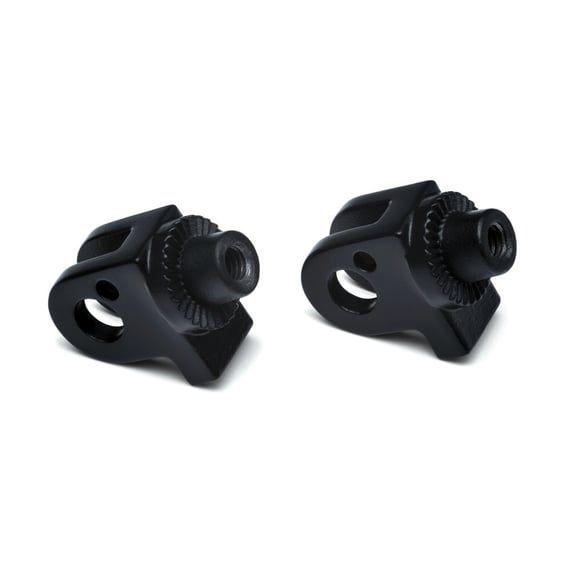Splined peg adapters satin black