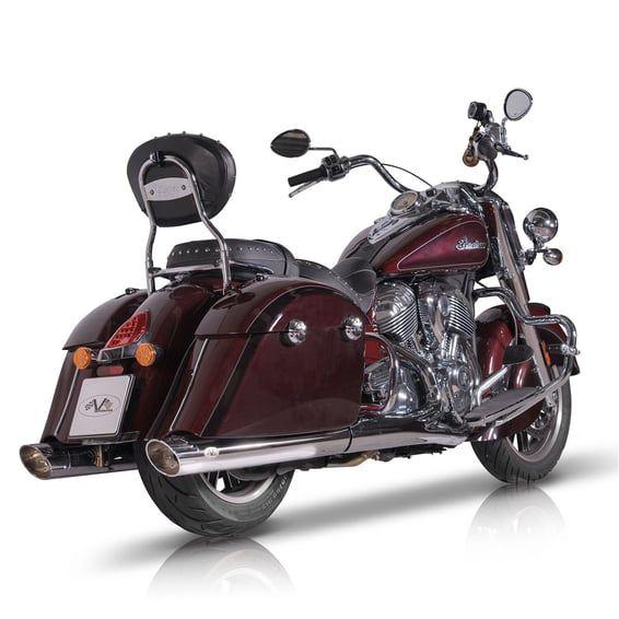 100mm Banger slip-on muffler set. Chrome