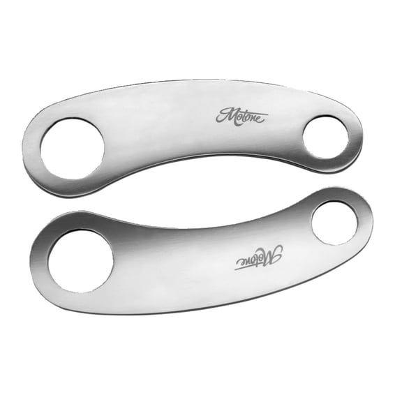 turn signal brackets, top shock mount. Polished