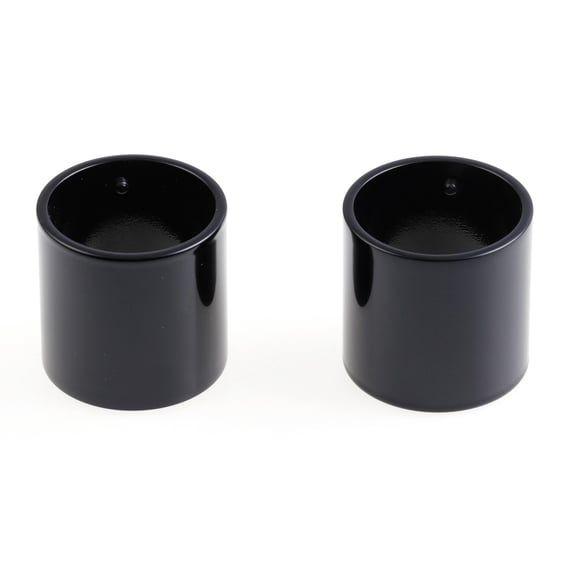 2-piece upper fork cover kit short. Gloss black