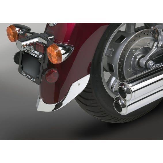 NC cast rear fender tip chrome