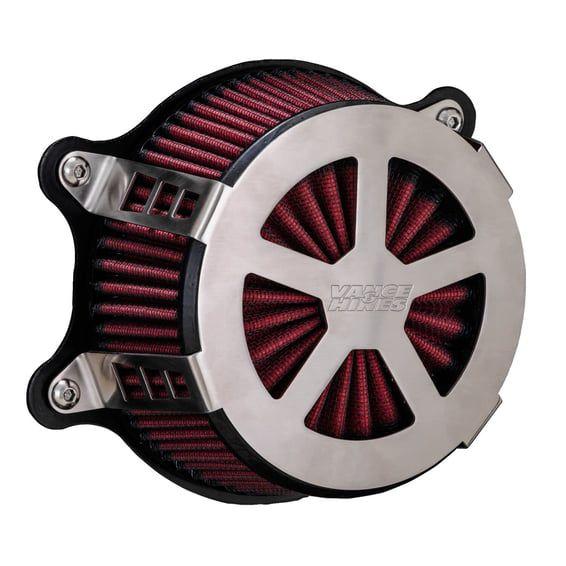 Radiant V air cleaner assembly. Brushed