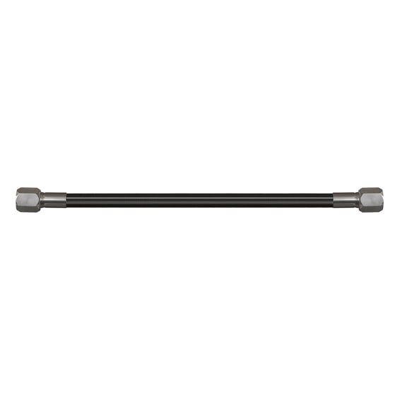 universal pre-assembled oil line. 8". Black