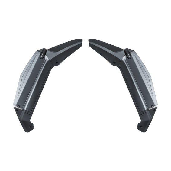 Air deflectors. dark smoke