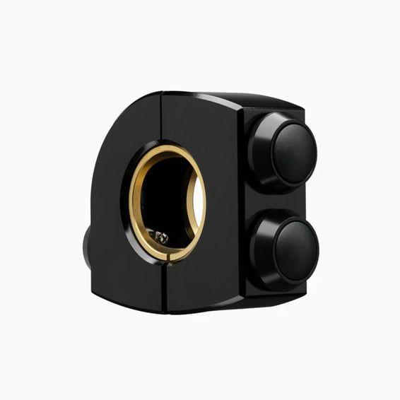mo.switch 3 push button housing. Black
