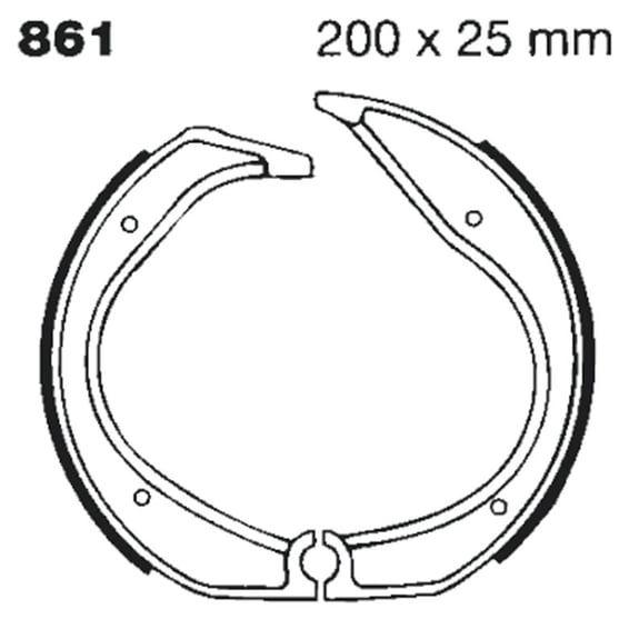 plain brake shoes