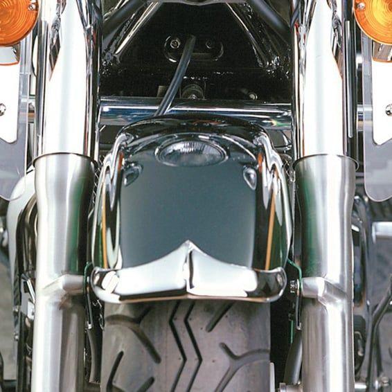 NC cast front fender tip chrome