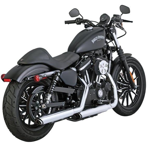 Twin slash 3" slip-on PCX mufflers. chrome