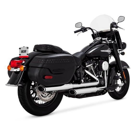 3" twin slash slip-on PCX mufflers. chrome